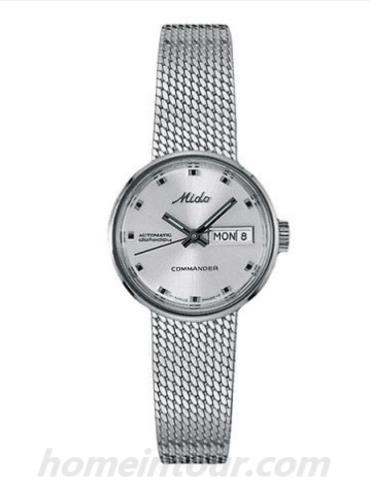 美度M7169.4.71.1女表指挥官系列-银色表带/表径23.5mm