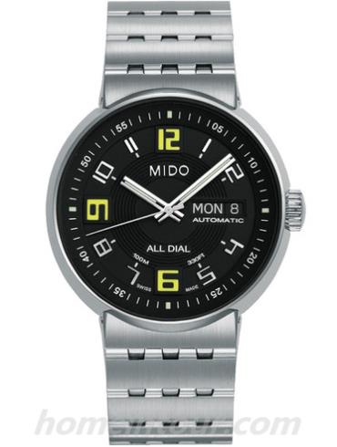 美度M8330.4.38.13男表完美系列-银色表带/表径38mm