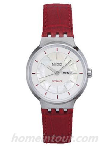 美度M7330.4.19.7女表完美系列-红色表带/表径30mm