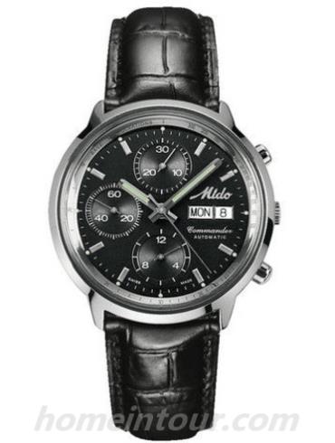 美度M8885.4.18.4男表-黑色表带/表径40mm