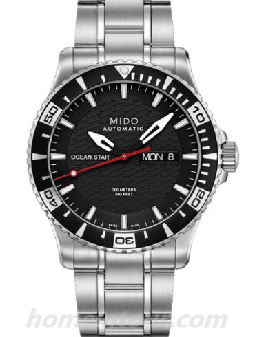 美度M011.430.11.051.02男表海星系列-银色表带/表径42.5mm