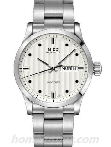 美度M005.830.11.031.00男表舵手系列-银色表带/表径38mm