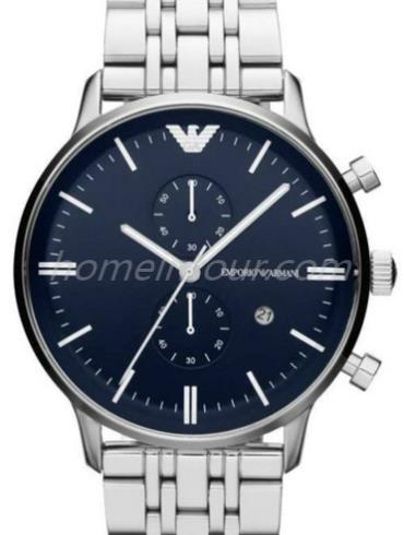 阿玛尼AR1648男表GIANNI系列-银色表带/表径40mm