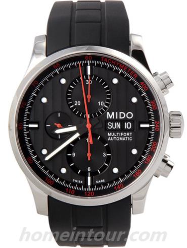 美度M005.614.17.051.09男表舵手系列-黑色表带/表径44mm