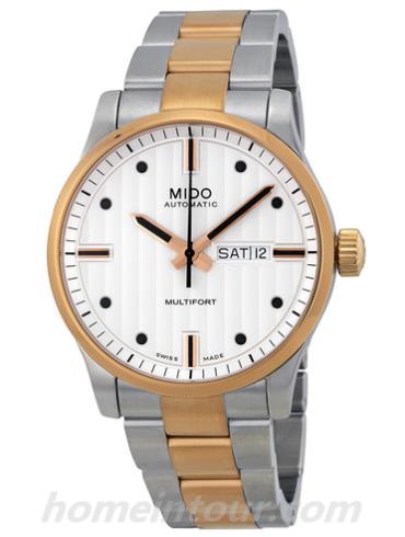 美度M005.430.22.031.02男表舵手系列-间金色表带/表径42mm