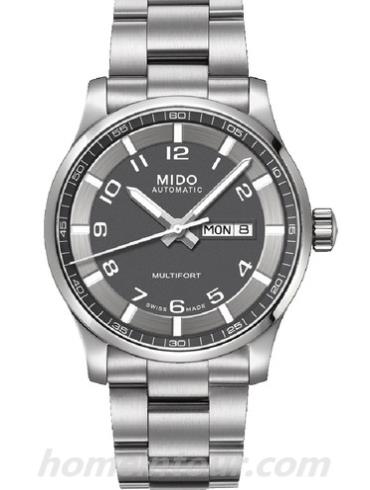 美度M005.430.11.082.00男表舵手系列-银色表带/表径42mm