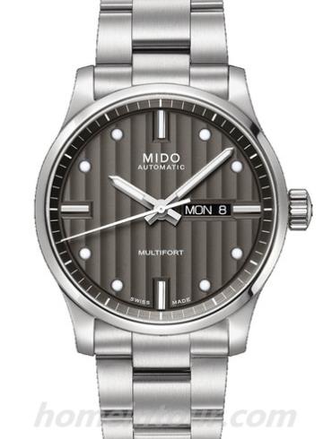 美度M005.430.11.061.00男表舵手系列-银色表带/表径42mm