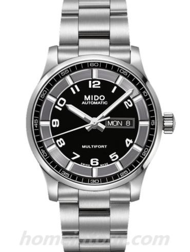 美度M005.430.11.052.00男表舵手系列-银色表带/表径42mm