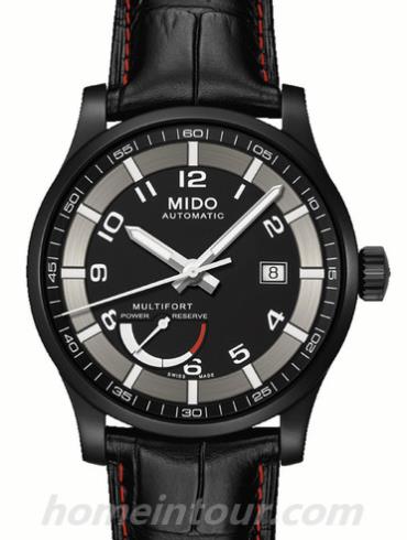 美度M005.424.36.052.22男表舵手系列-黑色表带/表径42mm