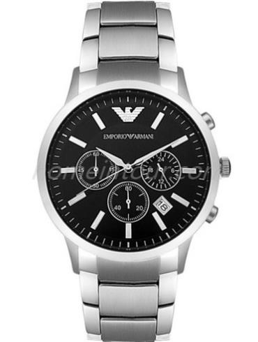 阿玛尼AR2434男表RENATO系列-银色表带/表径43mm