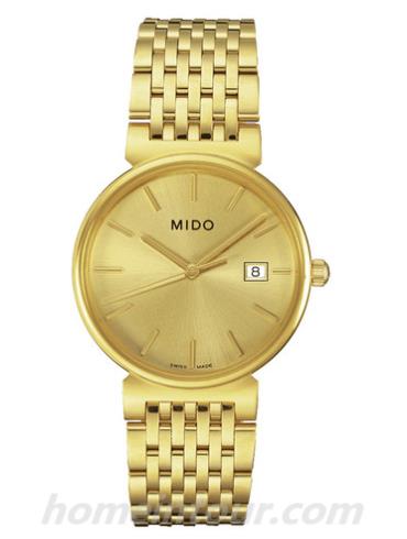 美度M1130.3.12.1男表都瑞系列-金色表带/表径34mm