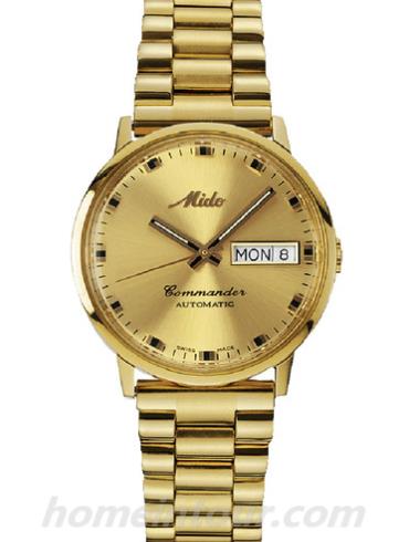 美度M4925.3.22.1男表布鲁纳系列-金色表带/表径34mm