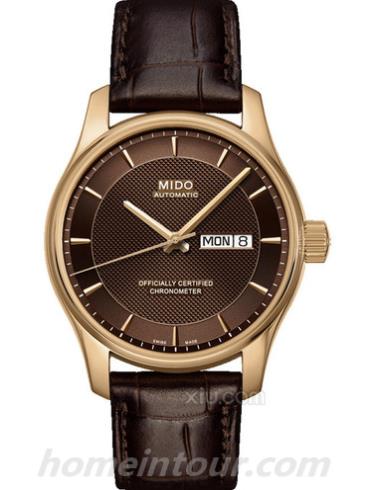 美度M001.431.36.291.12男表布鲁纳系列-深棕色表带/表径40mm