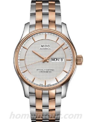 美度M001.431.22.031.92男表布鲁纳系列-间金色表带/表径40mm