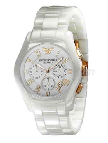 阿玛尼AR1416男表时尚系列-白色表带/表径43mm