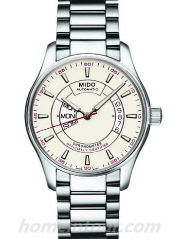 美度M001.431.11.031.32男表布鲁纳系列-银色表带/表径40mm