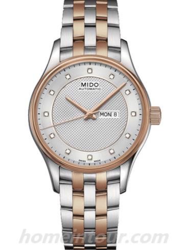 美度M001.230.22.036.91女表布鲁纳系列-间金色表带/表径33mm