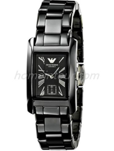 阿玛尼AR1406男表时尚系列-黑色表带/表径&#8211;