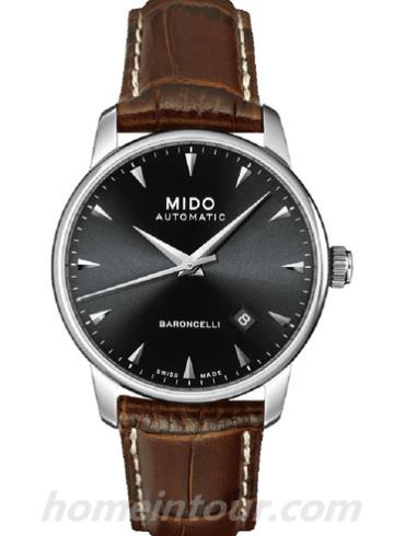 美度M8600.4.18.8男表贝伦赛丽系列-深棕色表带/表径38mm