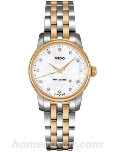 美度M7600.9.69.1女表贝伦赛丽系列-间金色表带/表径29mm