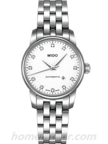 美度M7600.4.66.1女表贝伦赛丽系列-银色表带/表径29mm