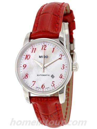 美度M7600.4.39.7女表贝伦赛丽系列-红色表带/表径29mm