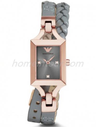 阿玛尼AR7377女表时尚系列-灰色表带/表径&#8211;