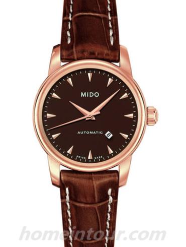 美度M7600.3.17.8女表贝伦赛丽系列-深棕色表带/表径29mm