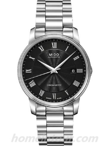 美度M010.408.11.053.00男表贝伦赛丽系列-银色表带/表径39mm