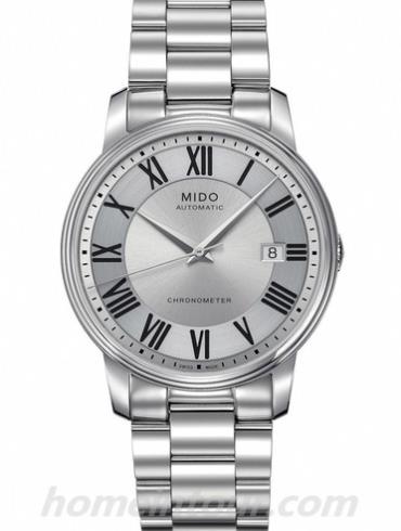 美度M010.408.11.033.09男表贝伦赛丽系列-银色表带/表径39mm