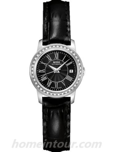 美度M010.007.16.053.20女表贝伦赛丽系列-黑色表带/表径25mm