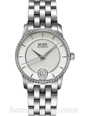 美度M007.207.61.036.00女表贝伦赛丽系列-银色表带/表径33mm