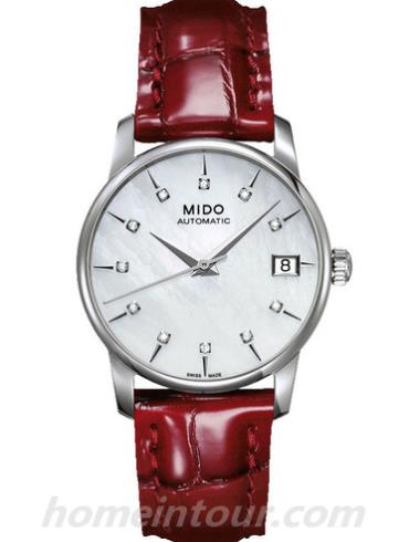 美度M007.207.16.106.00女表贝伦赛丽系列-红色表带/表径33mm