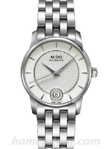 美度M007.207.11.036.00女表贝伦赛丽系列-银色表带/表径33mm