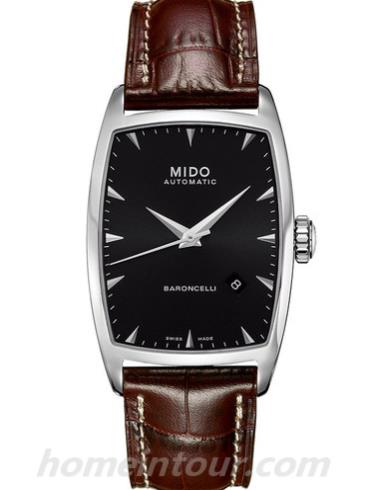 美度M003.507.16.051.00男表贝伦赛丽系列-深棕色表带/表径30x37.4mm