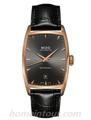 美度M003.307.36.061.00男表贝伦赛丽系列-黑色表带/表径29.5x36.5mm