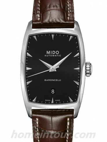 美度M003.307.16.051.00男表贝伦赛丽系列-深棕色表带/表径29.5x36.5mm