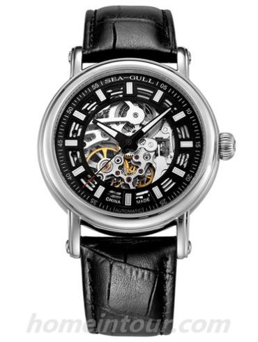 海鸥手表819.338K男表-黑色表带/表径38mm