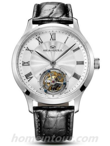 海鸥手表818.660男表陀飞轮表系列-黑色表带/表径42mm