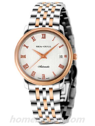 海鸥手表216.367男表商务运动系列-间金色表带/表径34.5mm