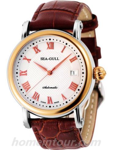 海鸥手表219.365男表商务运动系列-棕色表带/表径38.5mm