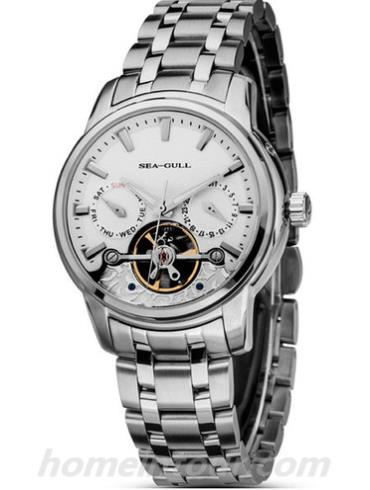 海鸥手表816.410男表商务运动系列-银色表带/表径41mm