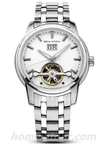 海鸥手表816.409男表商务运动系列-银色表带/表径41mm