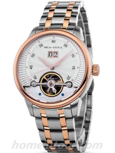 海鸥手表217.413男表商务运动系列-间金表带/表径41mm