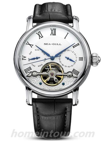 海鸥手表819.383男表商务运动系列-黑色表带/表径40.5mm