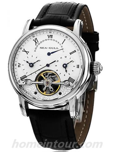 海鸥手表819.380男表商务运动系列-黑色表带/表径40.5mm