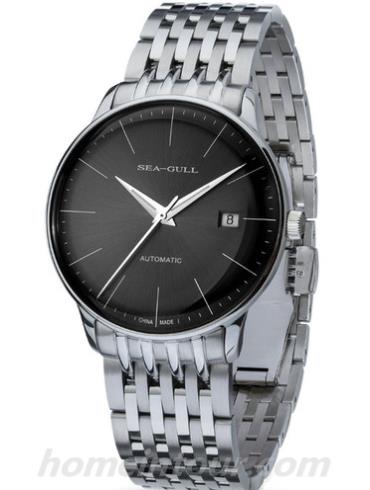 海鸥手表816.518男表商务运动系列-银色表带/表径38.5mm