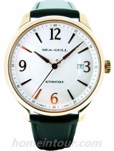 海鸥手表519.420White男表商务运动系列-黑色表带/表径40mm