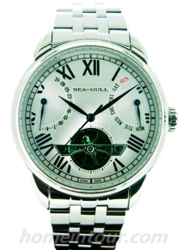 海鸥手表816.521男表商务运动系列-银色表带/表径42mm