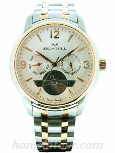 海鸥手表217.424White男表商务运动系列-间金表带/表径41mm